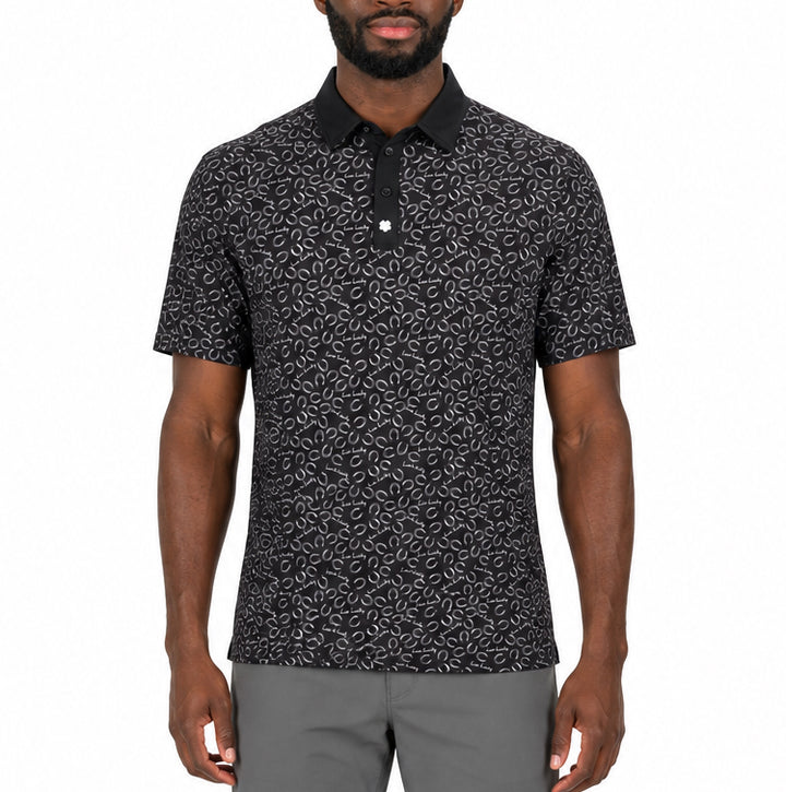 Black Clover Men's Golf Polo All Luck Black Size L