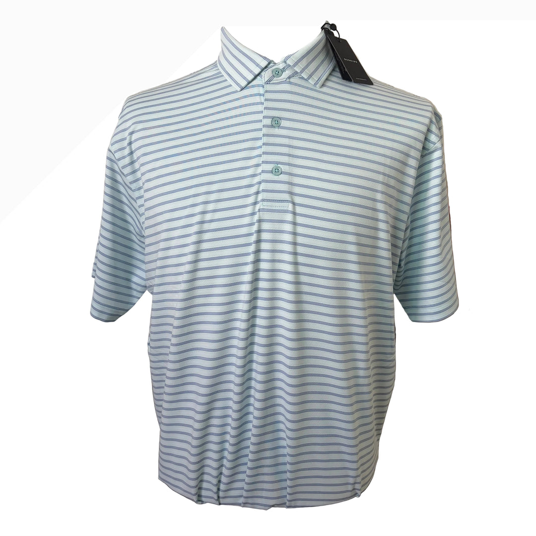 Dunning Milwick Ventilated Performance Polo - Tile Blue/Marina Blue - Large - Skorzie
