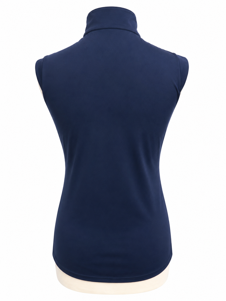 SanSoleil SolCool Sleeveless Mock  - Navy