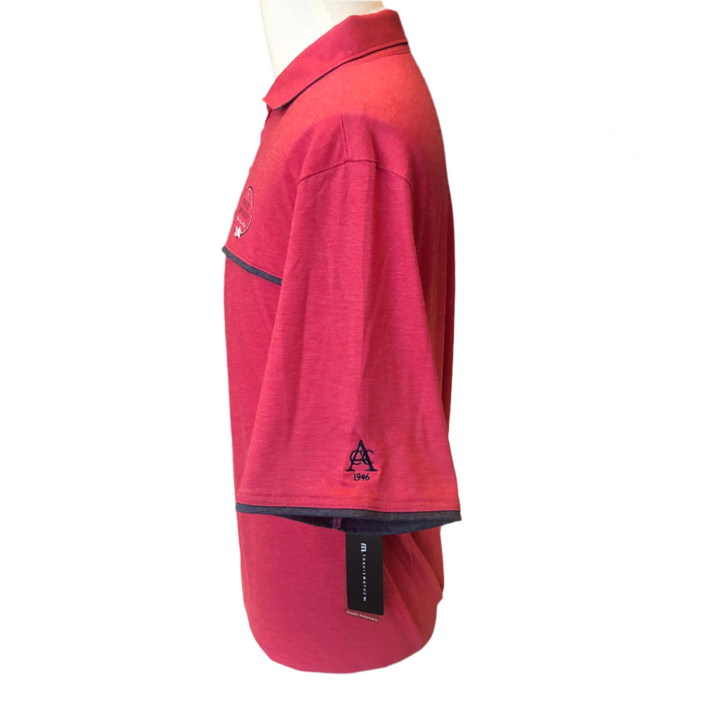 Travis Mathew Featherweight Ofty Polo (w/ logo) - Heather Azalea  - XX-Large - Skorzie