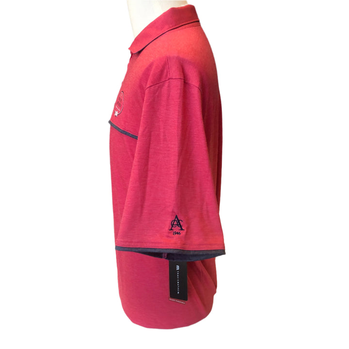 Travis Mathew Featherweight Ofty Polo (w/ logo) - Heather Azalea  - XX-Large - Skorzie