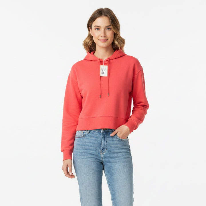 Peter Millar Women's Hoodie Flora Knit (w/ logo) Club Red Size S