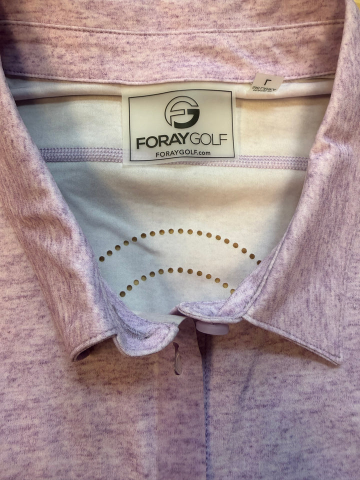 Foray Golf Core 3.0 Sleeveless Polo - Purple - Large