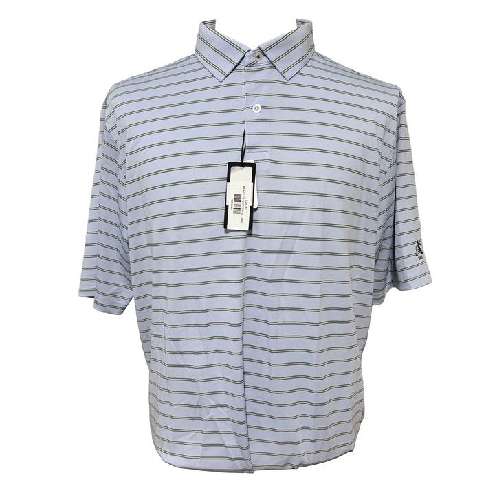 Straight Down Quintero Stripe Polo (w/logo) - Powder - Skorzie