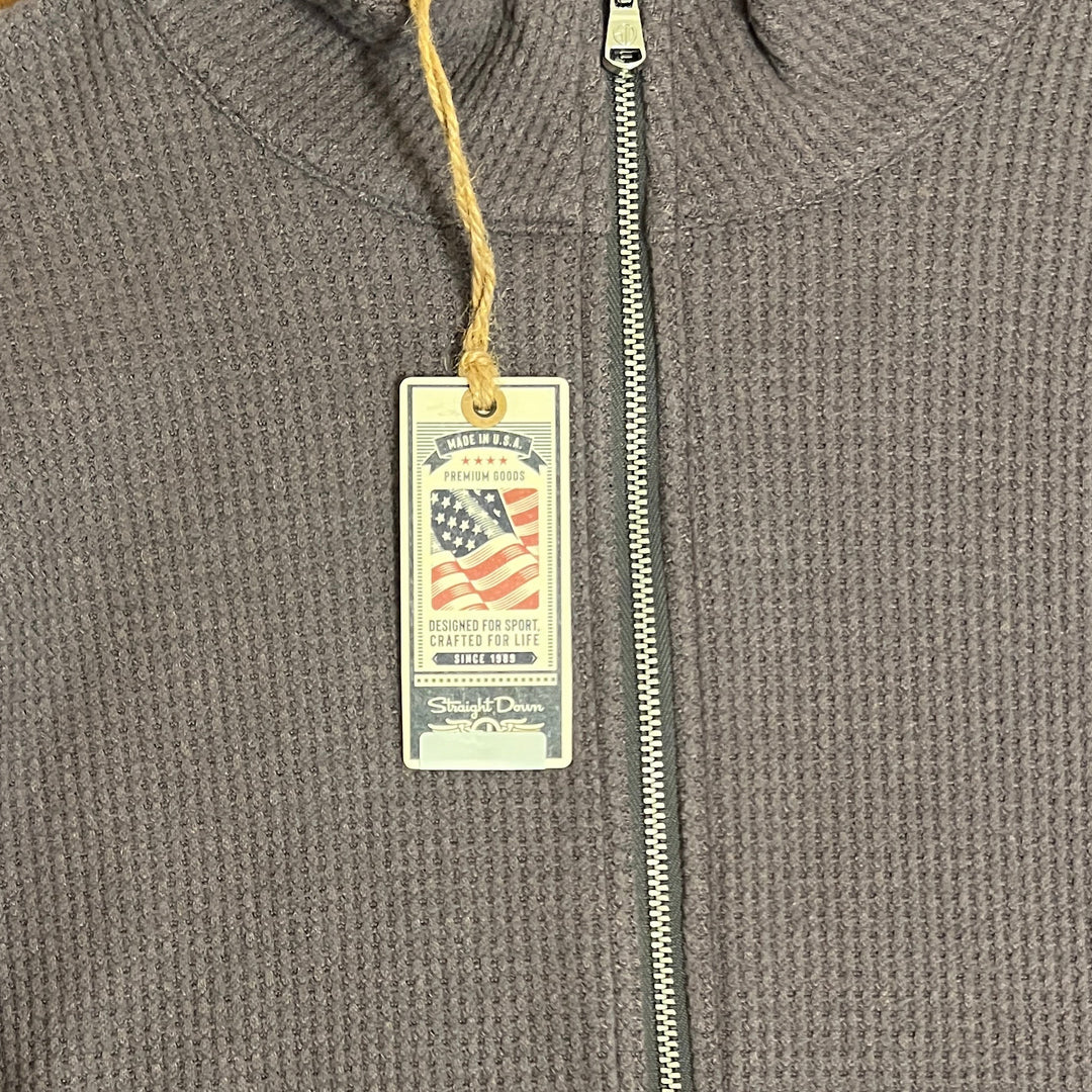 Straight Down Women's Quarter Zip Hills Grey Size M