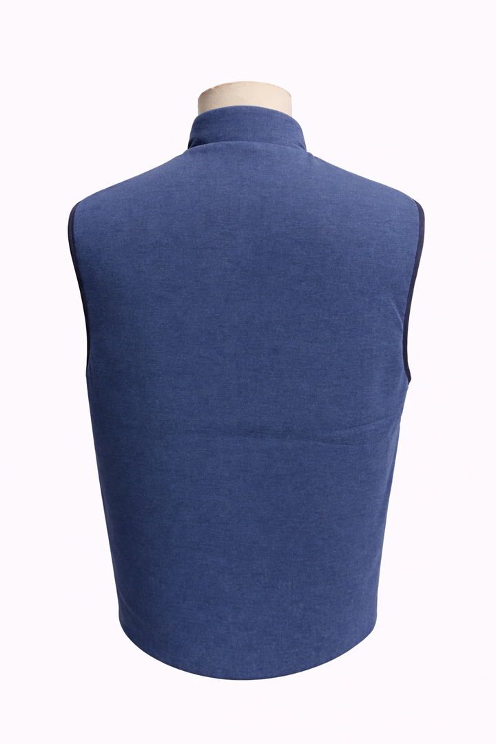 Penguin Navy Full Zip Reversible Vest - Medium - Skorzie
