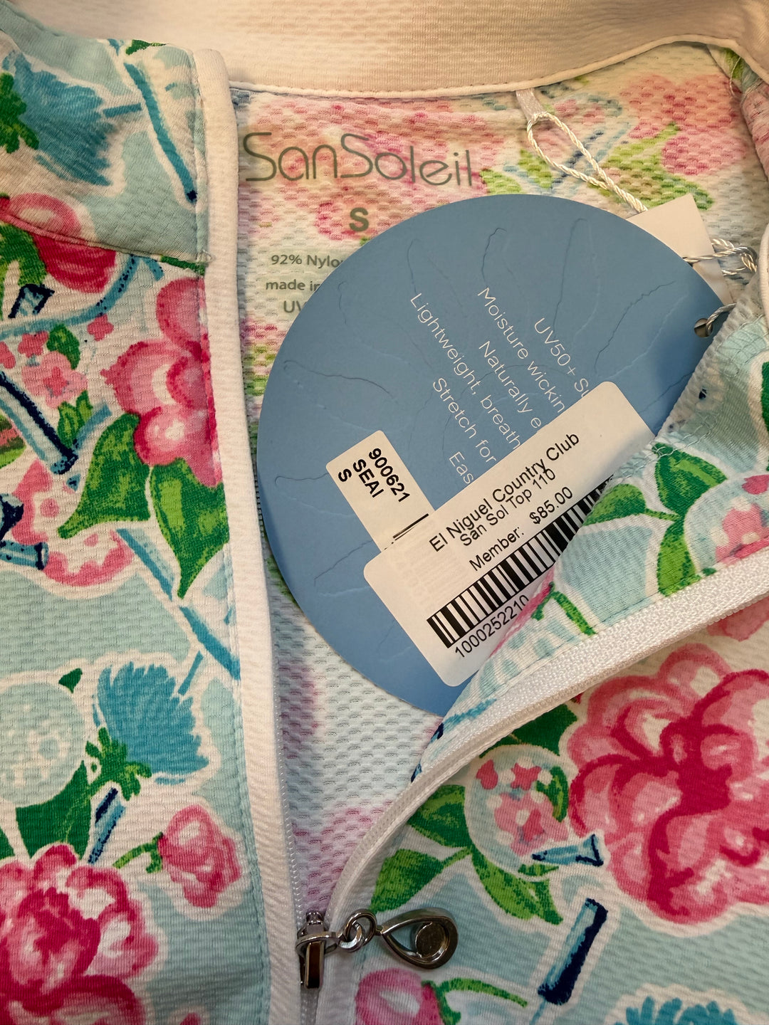 SanSoleil SOLTEK LUX L/S PRINT MOCK - Floral Clubs