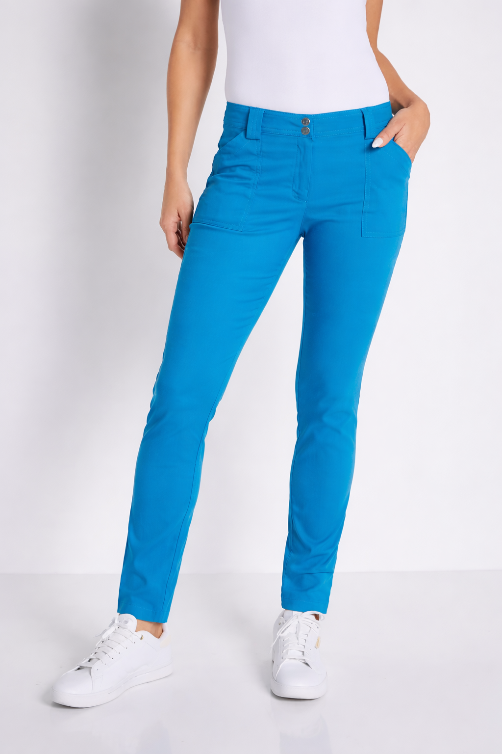 Anatomie Mccall Mid-Weight Stretch Skinny Pant - Teal - Skorzie