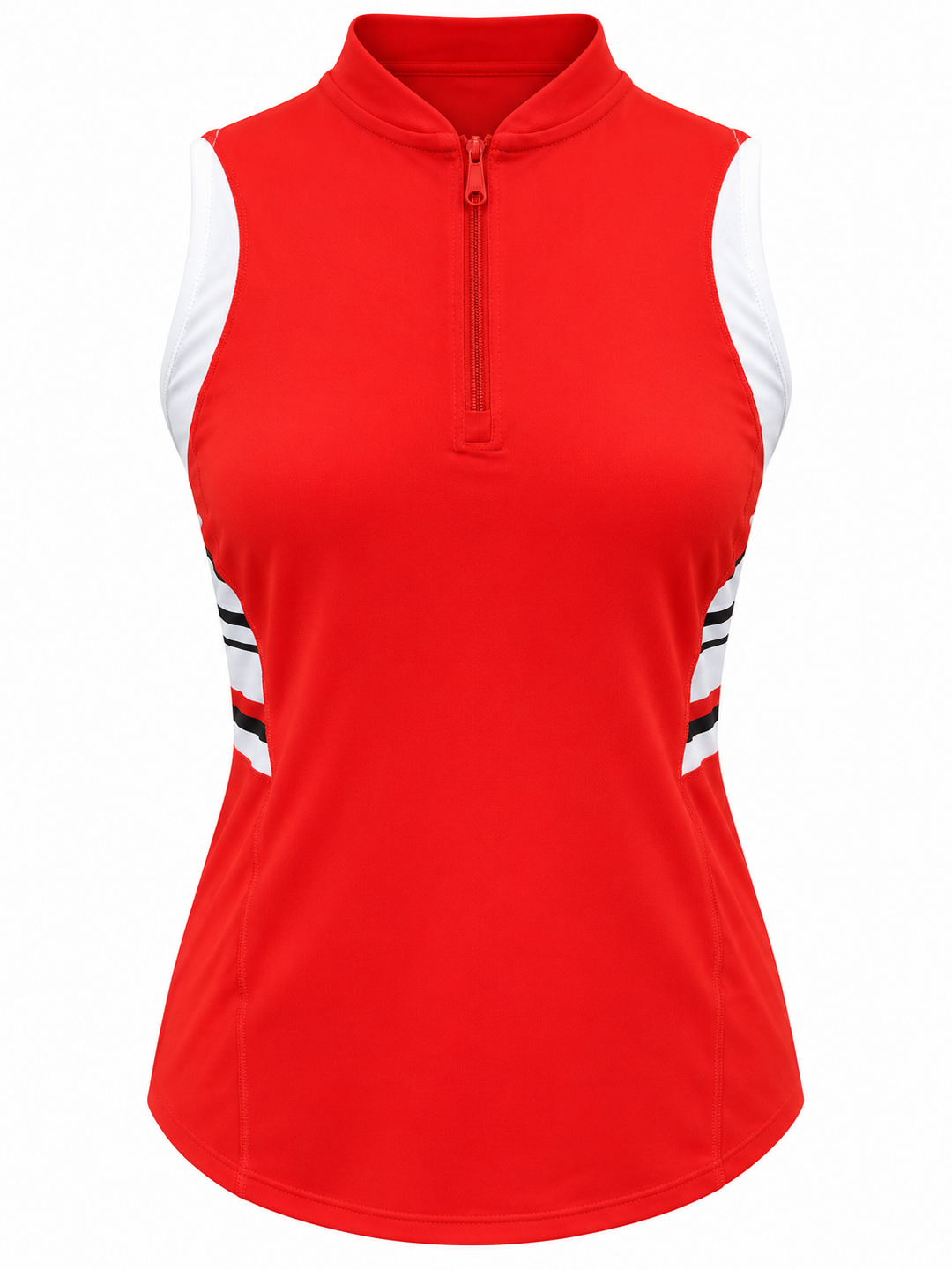 Lucky In Love Tech it in Zip Top - Crimson
