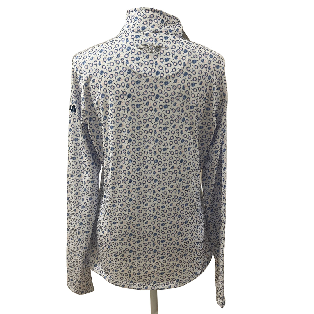 Straight Down Pickleball Print L/S (w/ logo) - Maison - Skorzie