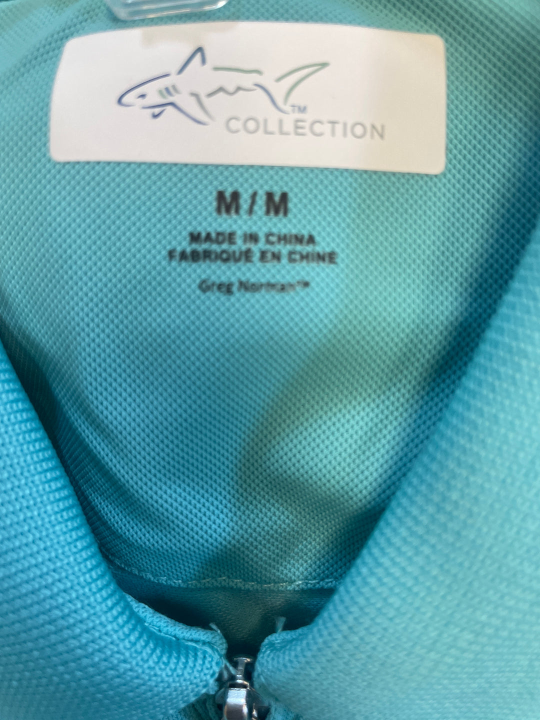 Greg Norman Womens Sleeveless Zip Polo - Teal Ocean