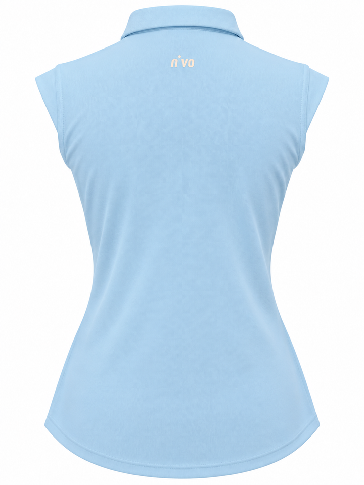 Nivo Sport Sleeveless Nikki Golf Polo - Ice Blue