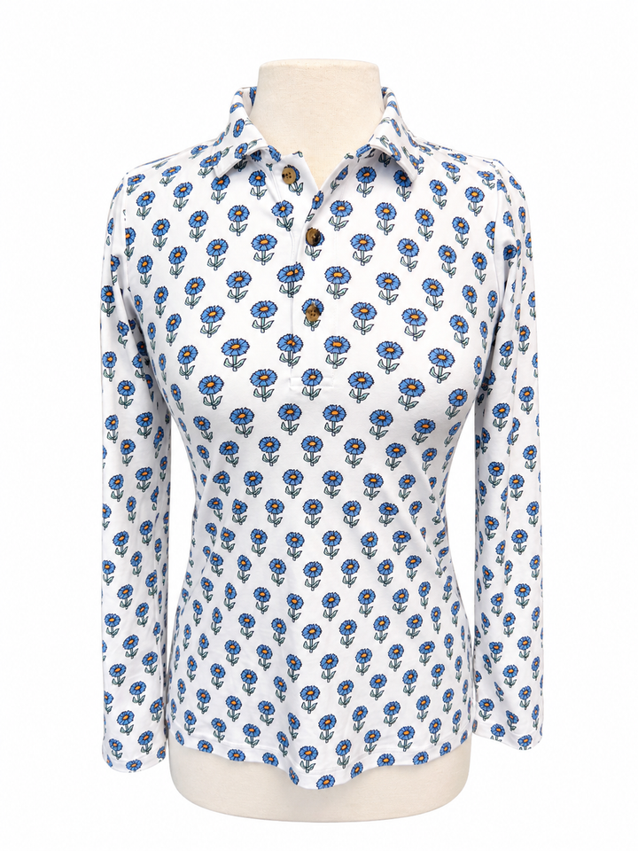 Smith & Quinn Jean Long Sleeve Polo - Mini Bloom - XS