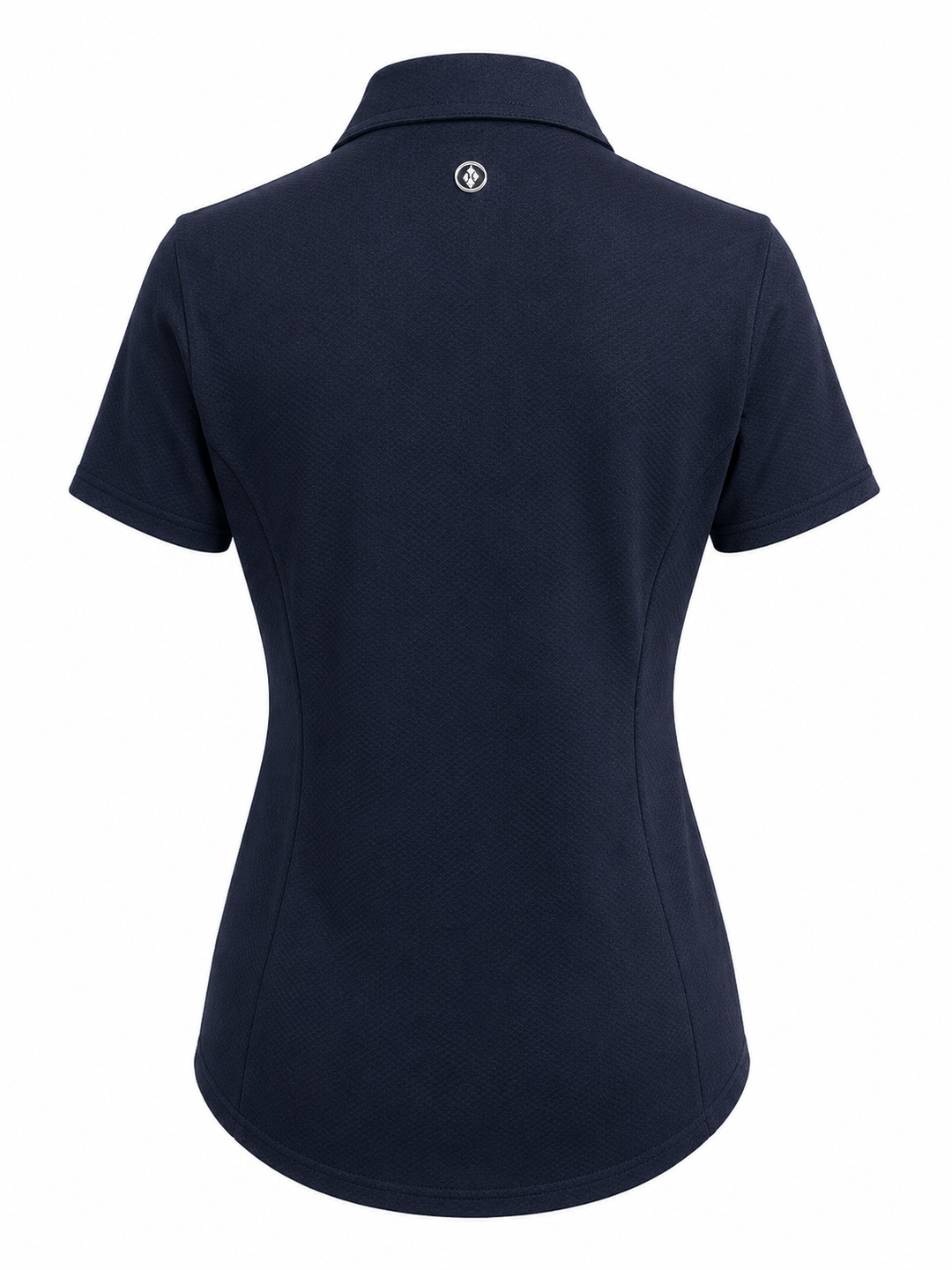 Jofit Short Sleeve Zip Performance Polo (w/ logo) - Navy