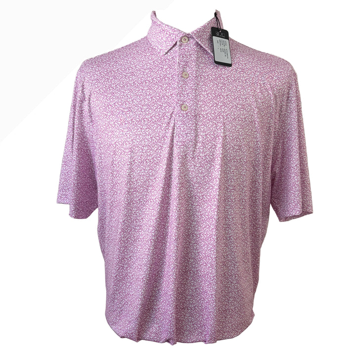 Greg Norman Stretch Mesh Vivid Vines Polo - Vivid - Large