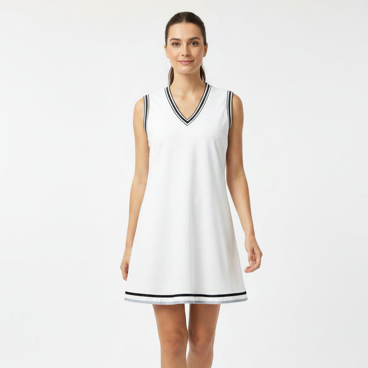 Varley Amanda Court Dress (32.5") - White - X-Small - Skorzie