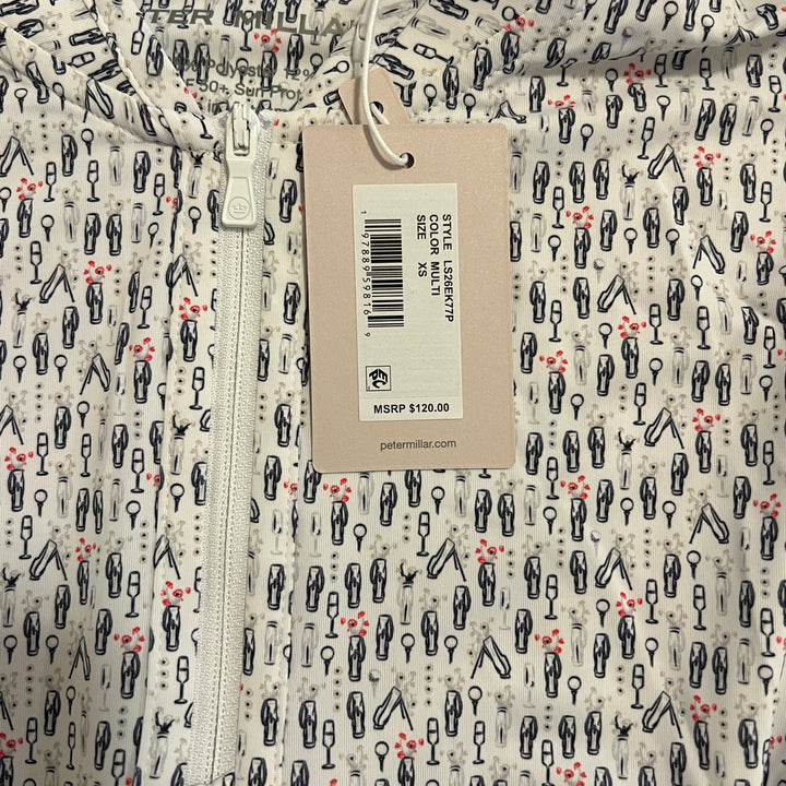 Peter Millar Women's Golf L/S Polo Shadebreak (w/logo) Multi Size XS