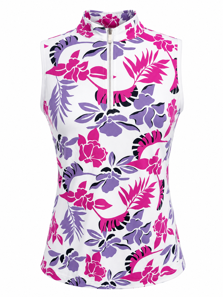 Tail Floral Bliss Sleeveless Mock Top - Medium