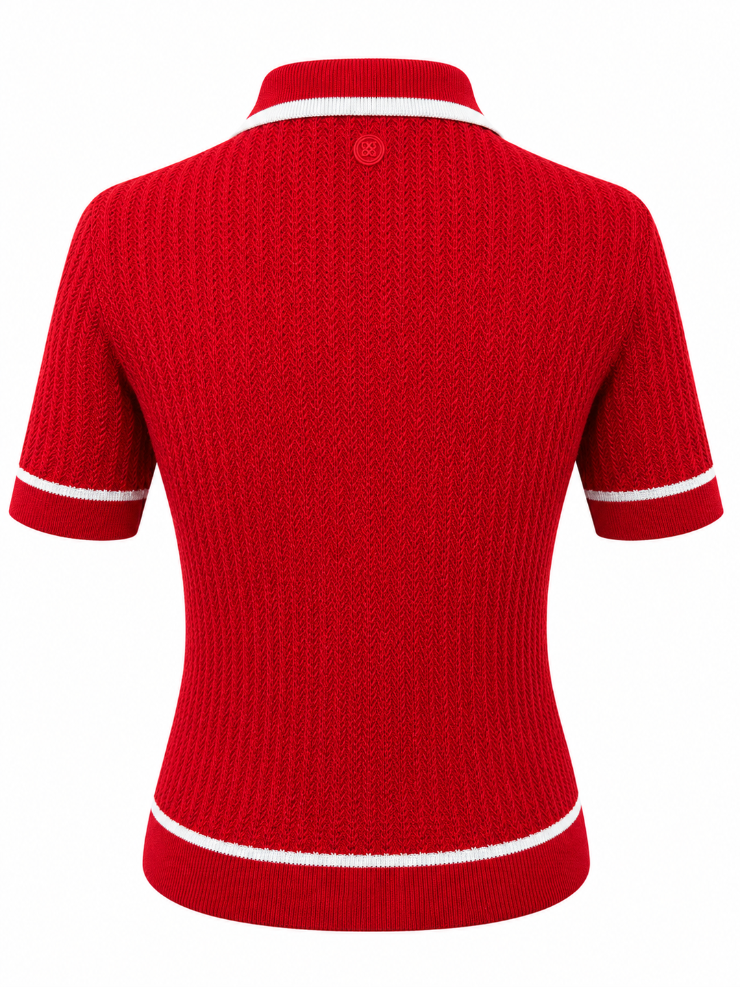 G/FORE Summer Friday Textured Sweater Polo - Lava - Small