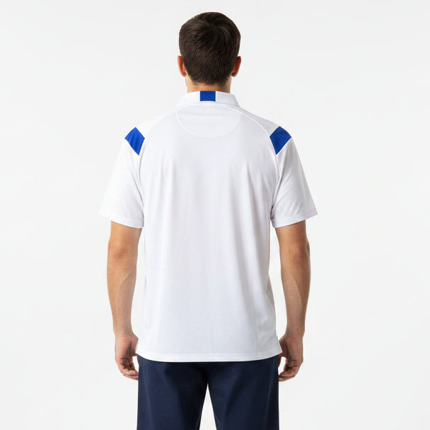 Original Penguin Men's Tennis Polo Snap Button White Size M