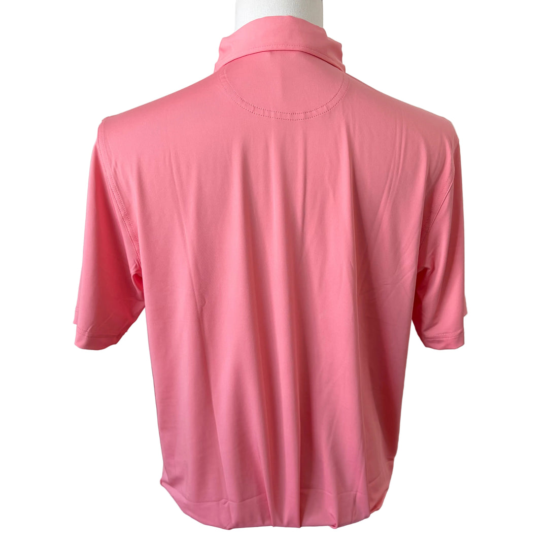 Bobby Jones Performance Jersey Solid Polo (w/ logo) - Strawberry Ice - Skorzie