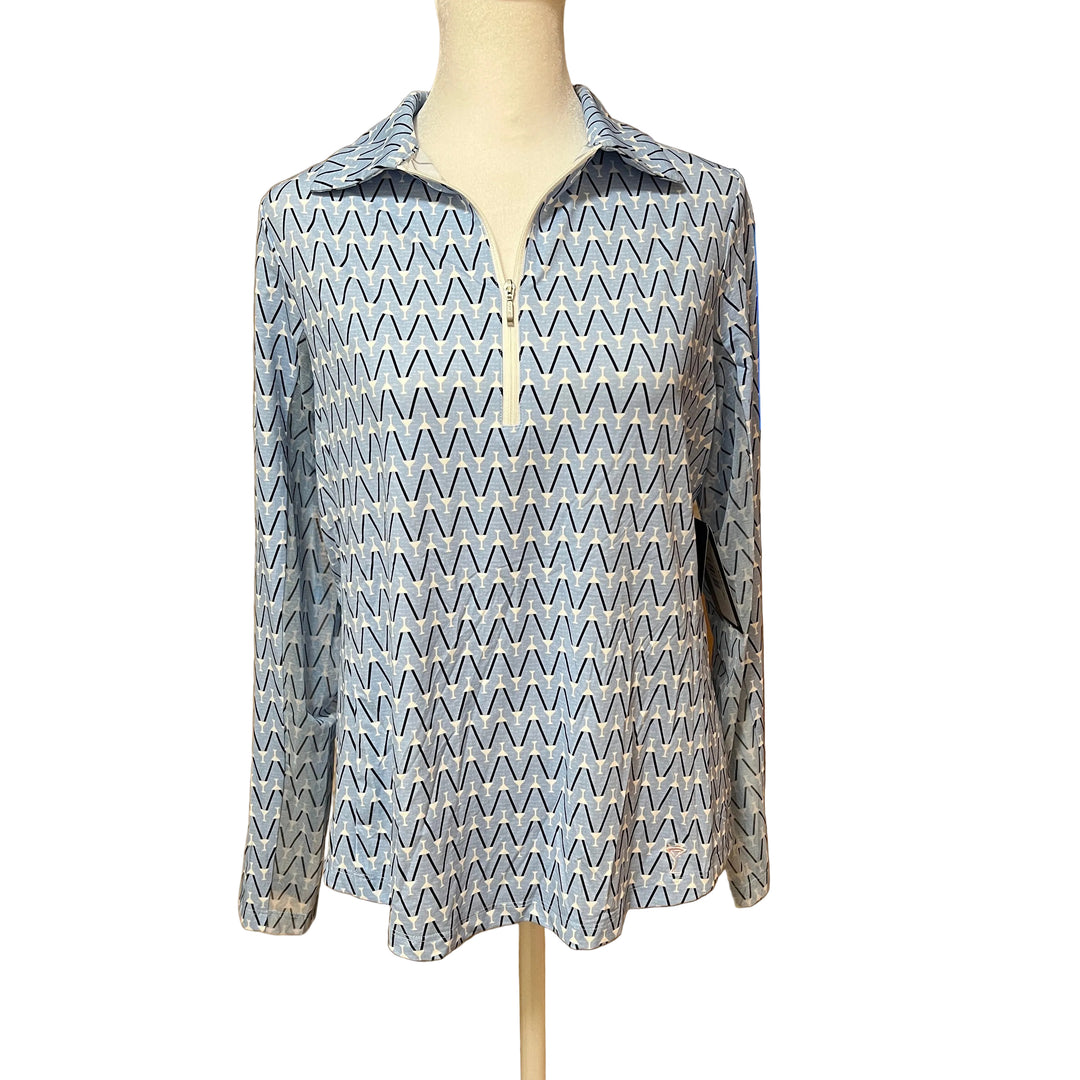Golftini Long Sleeve Cool Girl Polo (w/logo) - Nauti & Nice - Large - Skorzie