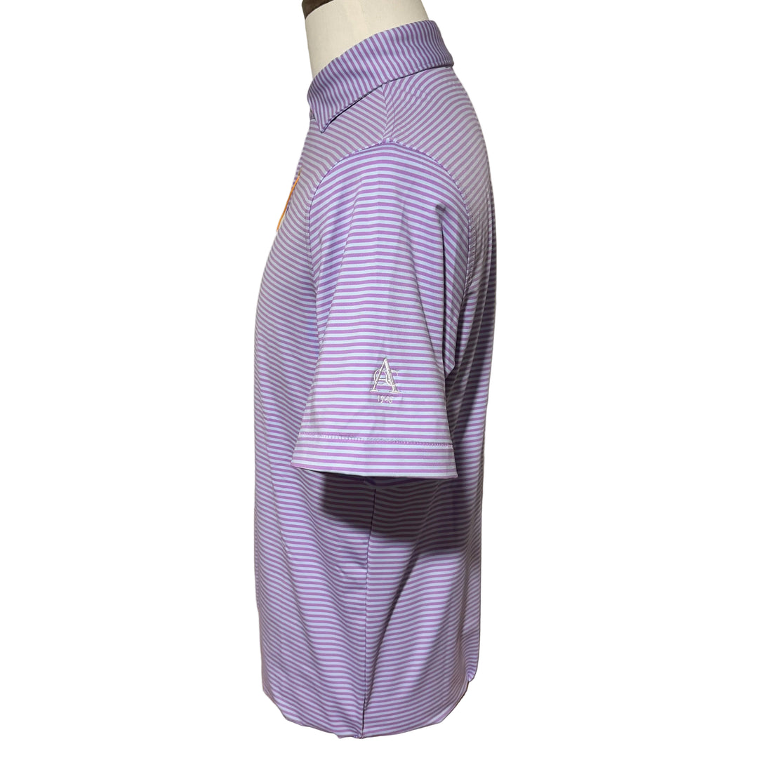 Peter Millar Hales Performance Jersey Polo (w/logo) - Purple Iris - Small - Skorzie