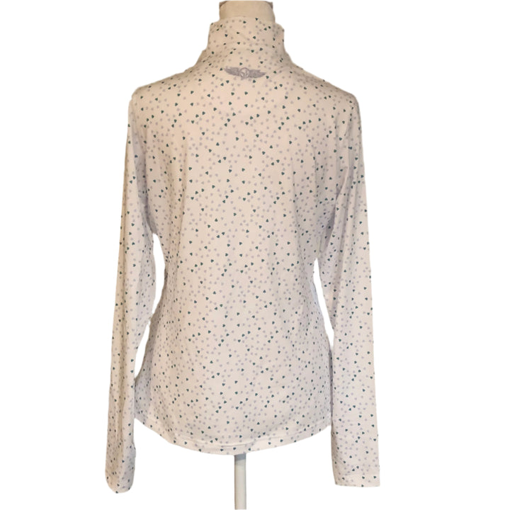 Straight Down Cupid 1/4 Zip (w/ logo) - Sea Green - X-Small - Skorzie