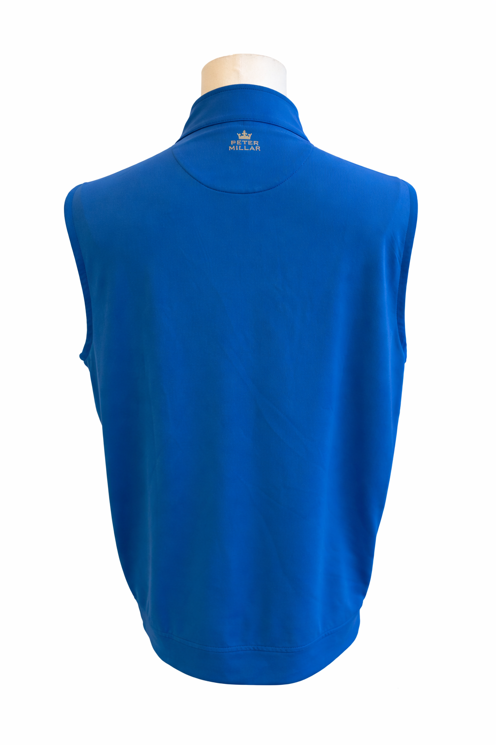 Peter Millar Men's Full Zip Vest (w/Logo) - Blue - Large - Skorzie