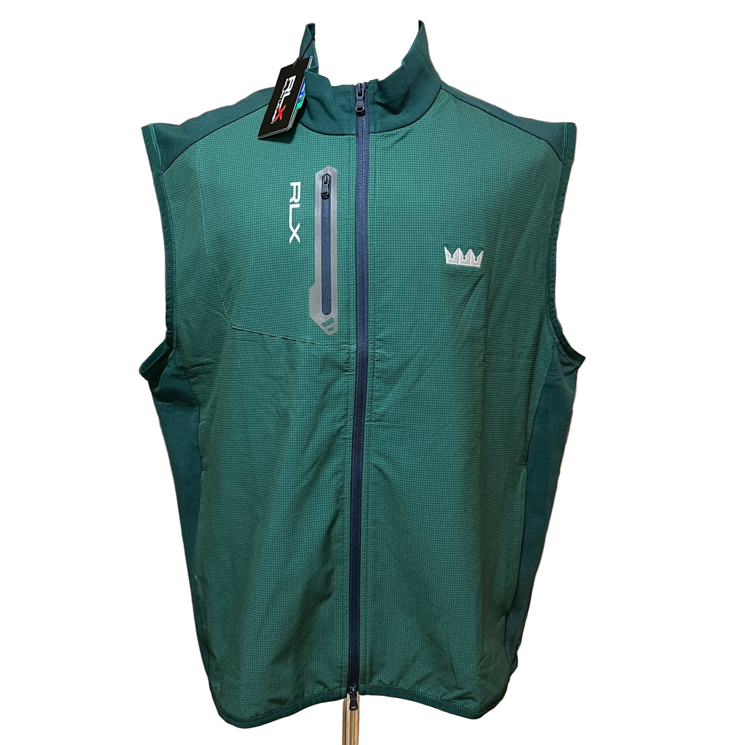 RLX Ralph Lauren Hybrid Full-Zip Vest (w/logo) - Green - XX-Large - Skorzie