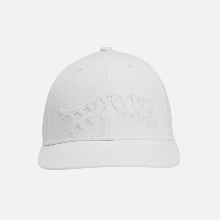 Sun Day Red Men's Snapback Jupiter Chain Stitch 6 Panel White Size Regular FINAL SALE ITEM