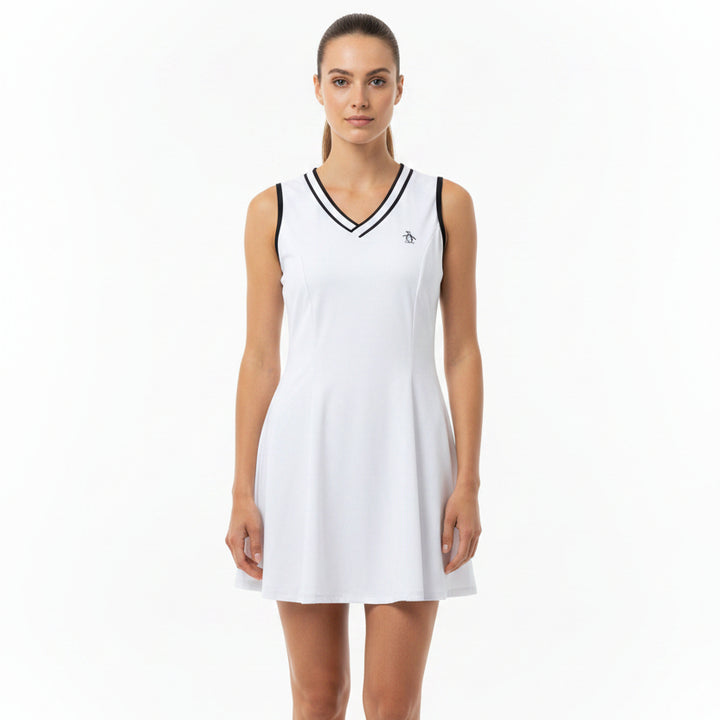Original Penguin Women's Tennis Dress Performance Bright White Size S