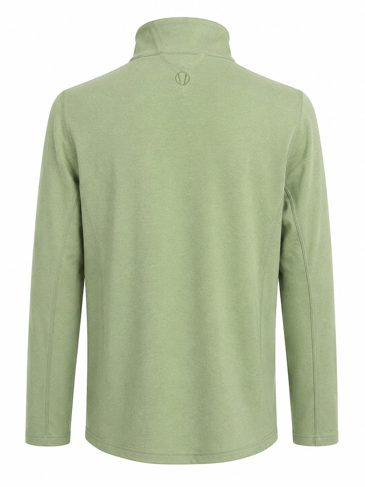 Sunice Aric Aerosoft Performance Pullover Quarter Zip - Frost Green - Large