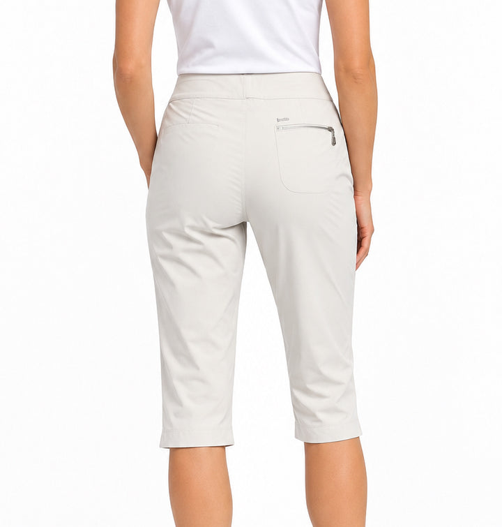 Jamie Sadock Women's Golf Capris Skinnylicious Knee 14.5" Oyster Size 8
