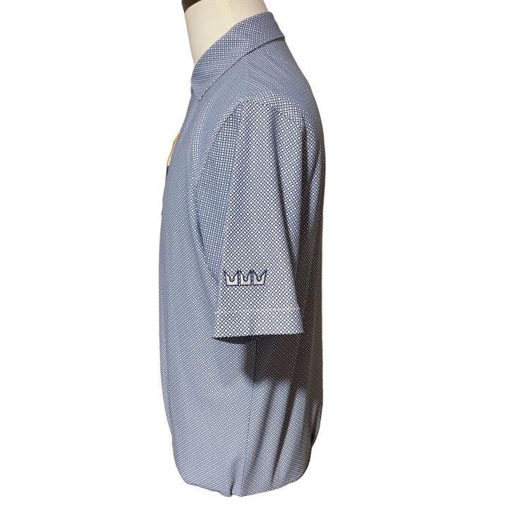 Peter Millar Porta Performance Mesh Polo (w/logo) - White - Medium - Skorzie