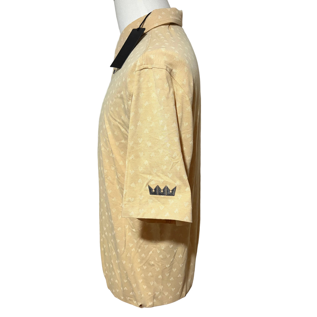 Linksoul Astoria Printed Polo (w/logo) - Light Sandcastle - Skorzie