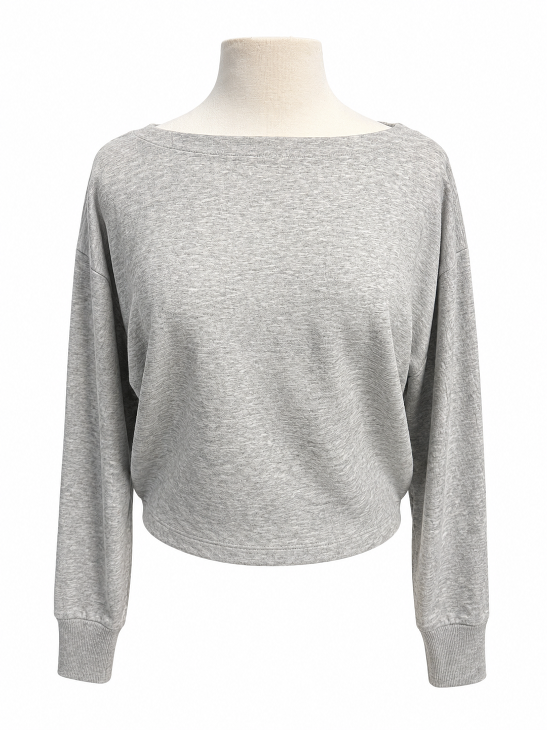 Greyson Ojai Boat Neck Long Sleeve Top - Light Grey Heather - Medium - Skorzie
