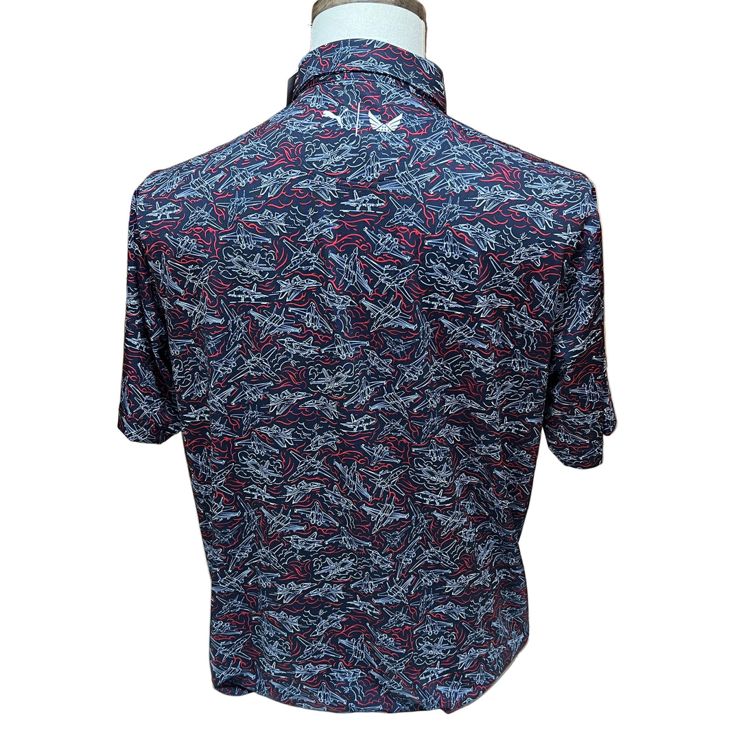 Puma Jet Lines Polo (w/ logo) - Navy - Skorzie