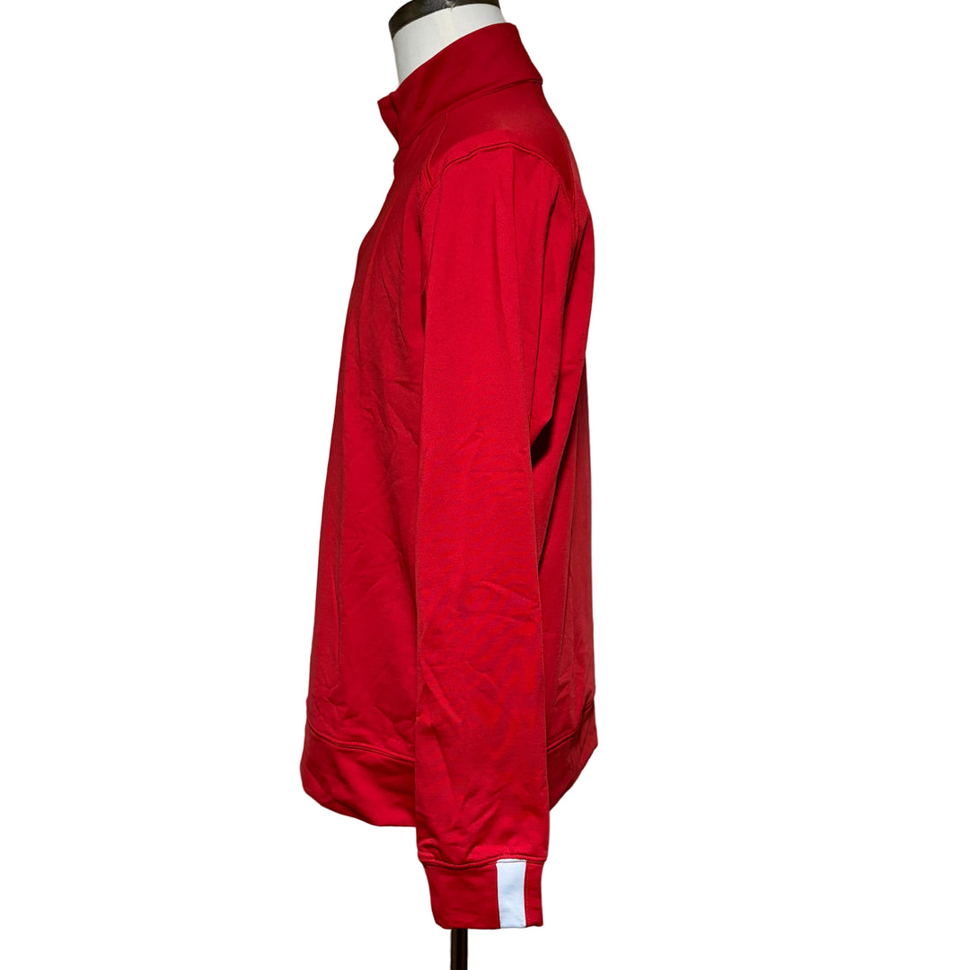Bobby Jones Performance Scorecard 1/4 Zip Pullover - Cambridge Red - Medium - Skorzie
