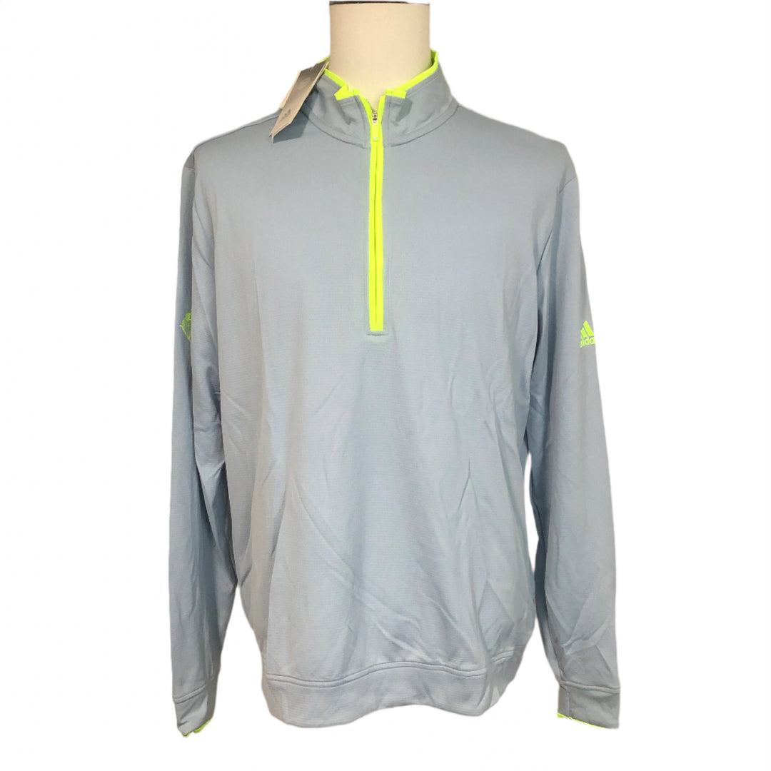 Adidas 1/4 Zip Pullover (w/ logo) - Grey - Skorzie