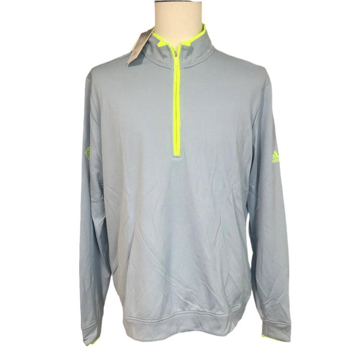 Adidas 1/4 Zip Pullover (w/ logo) - Grey - Skorzie