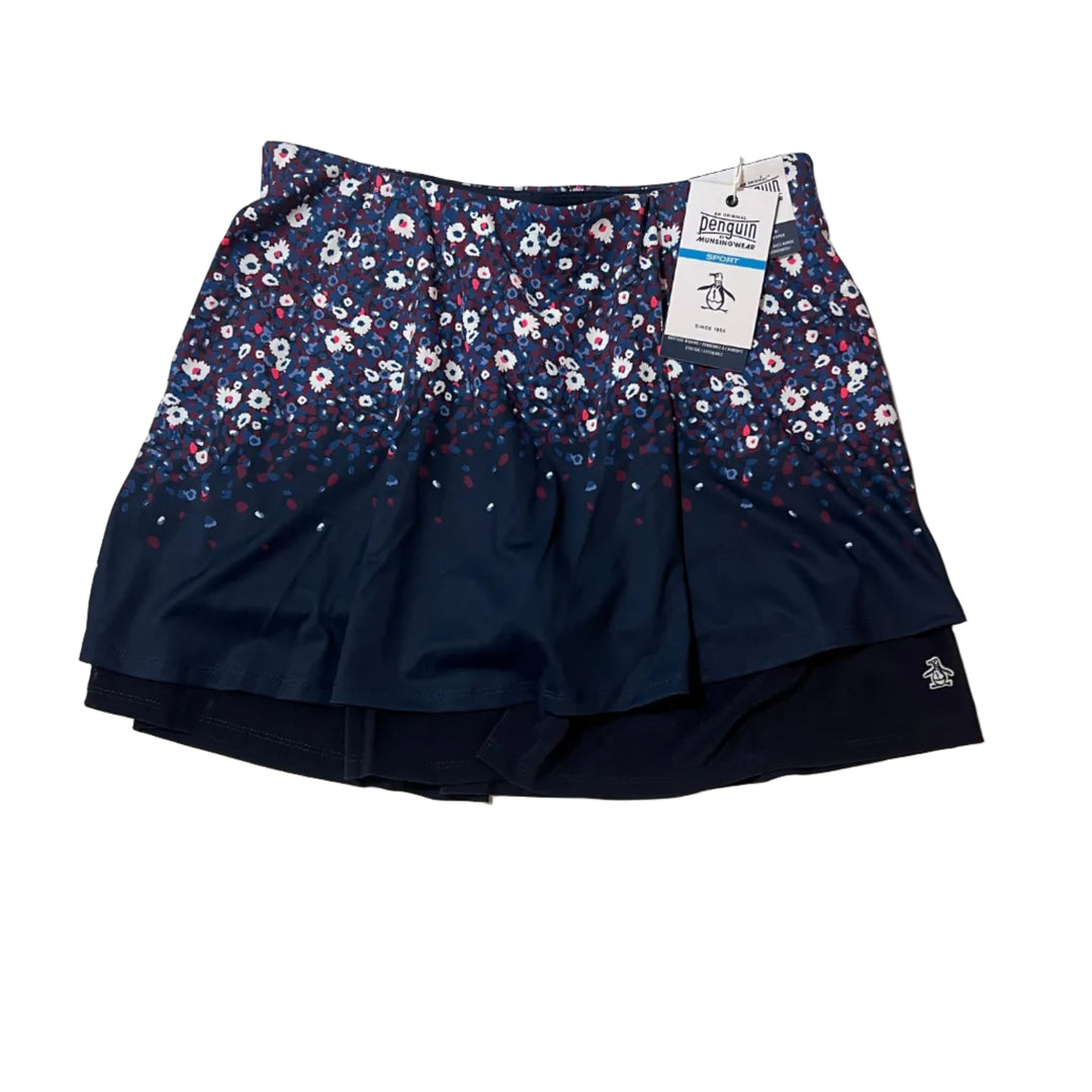 Penguin Zen Floral Skort (13.5") - Black Iris - Small - Skorzie