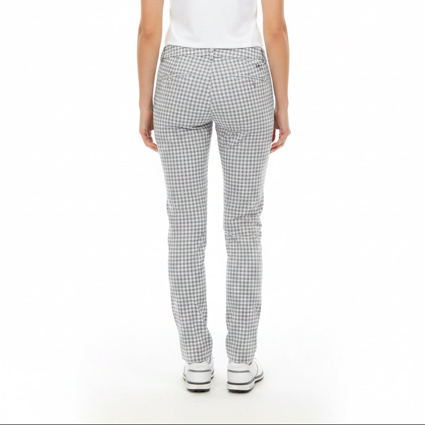 KJUS Women's Golf Pants Ikala 7/8 Treggings 27" Grey Gingham
