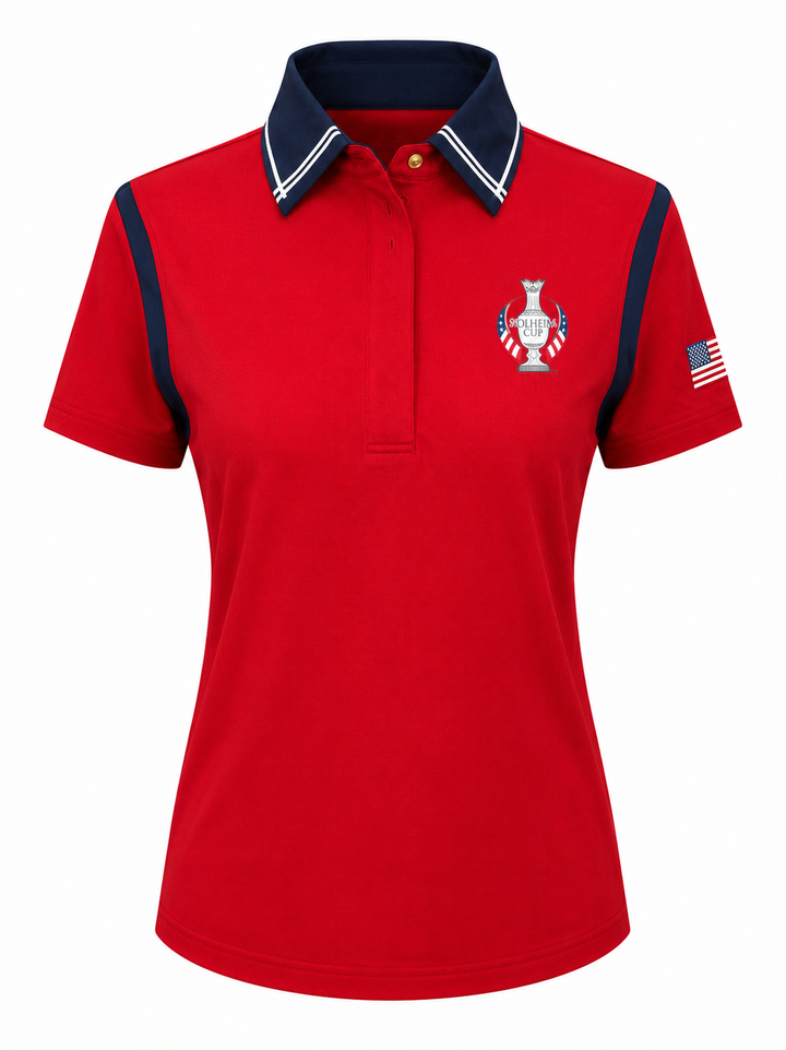 Dunning Solheim Cup Ventilated Mesh Polo - Glory