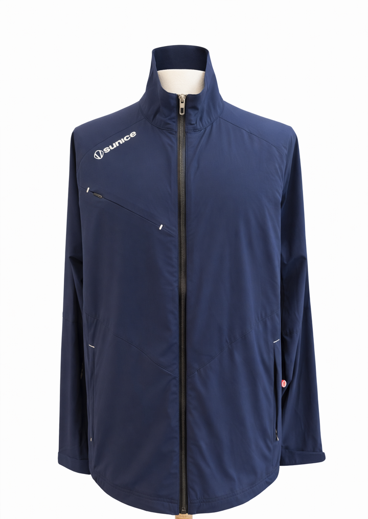 Sunice Men's Elliot Lightweight Wind Jacket - Midnight/Pure White
