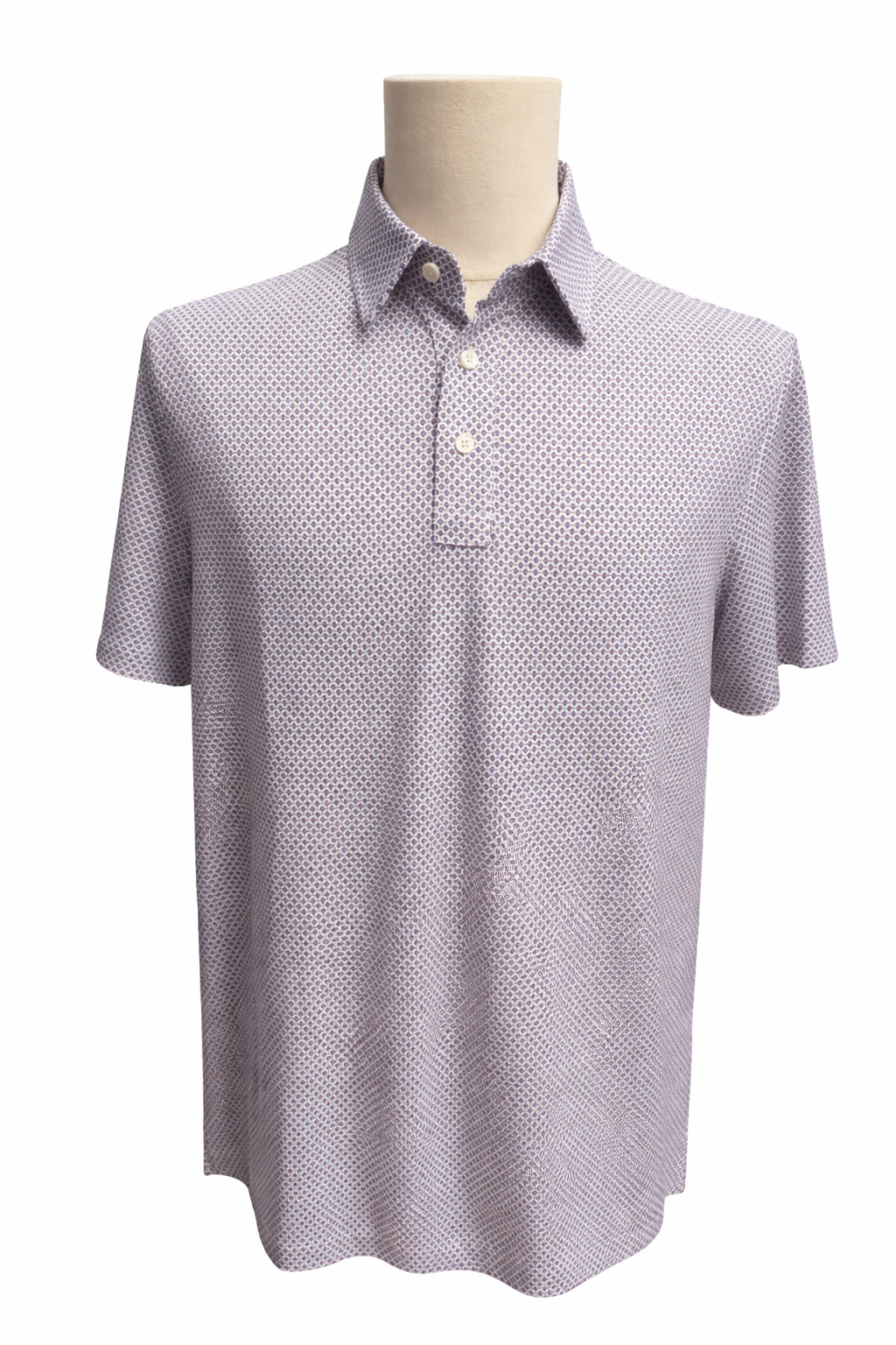 G/FORE Men's Circle G's Print Tech Jersey Polo - Blush - Medium - Skorzie