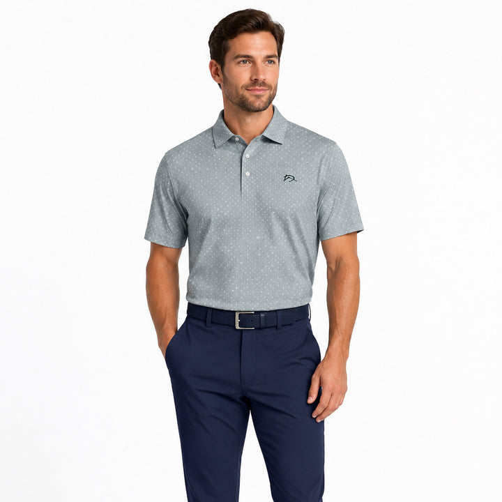Collars & Co. Men's Polo Featherweight Flex Fabric (w/ logo) Classic Seabreak