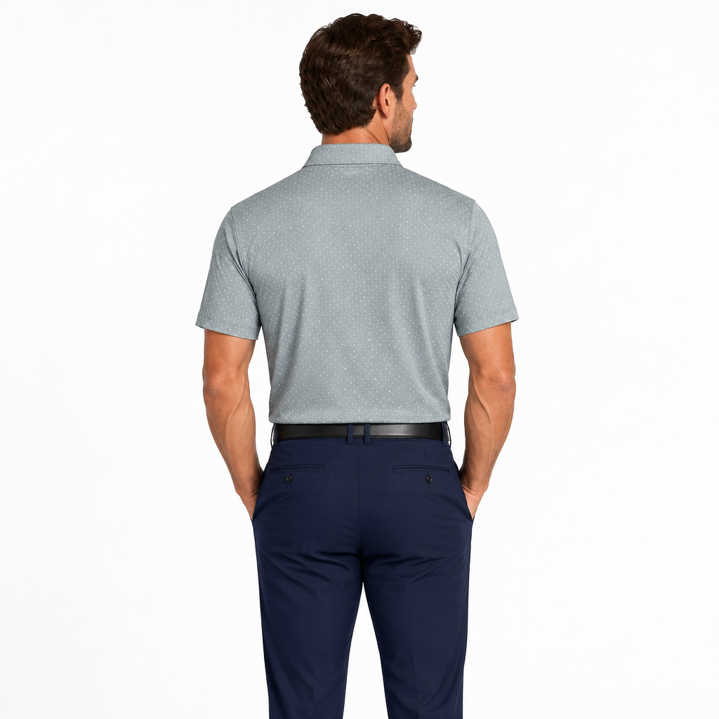 Collars & Co. Men's Polo Featherweight Flex Fabric (w/ logo) Classic Seabreak