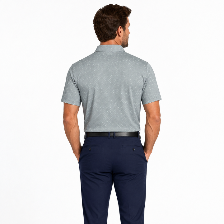 Collars & Co. Men's Polo Featherweight Flex Fabric (w/ logo) Classic Seabreak