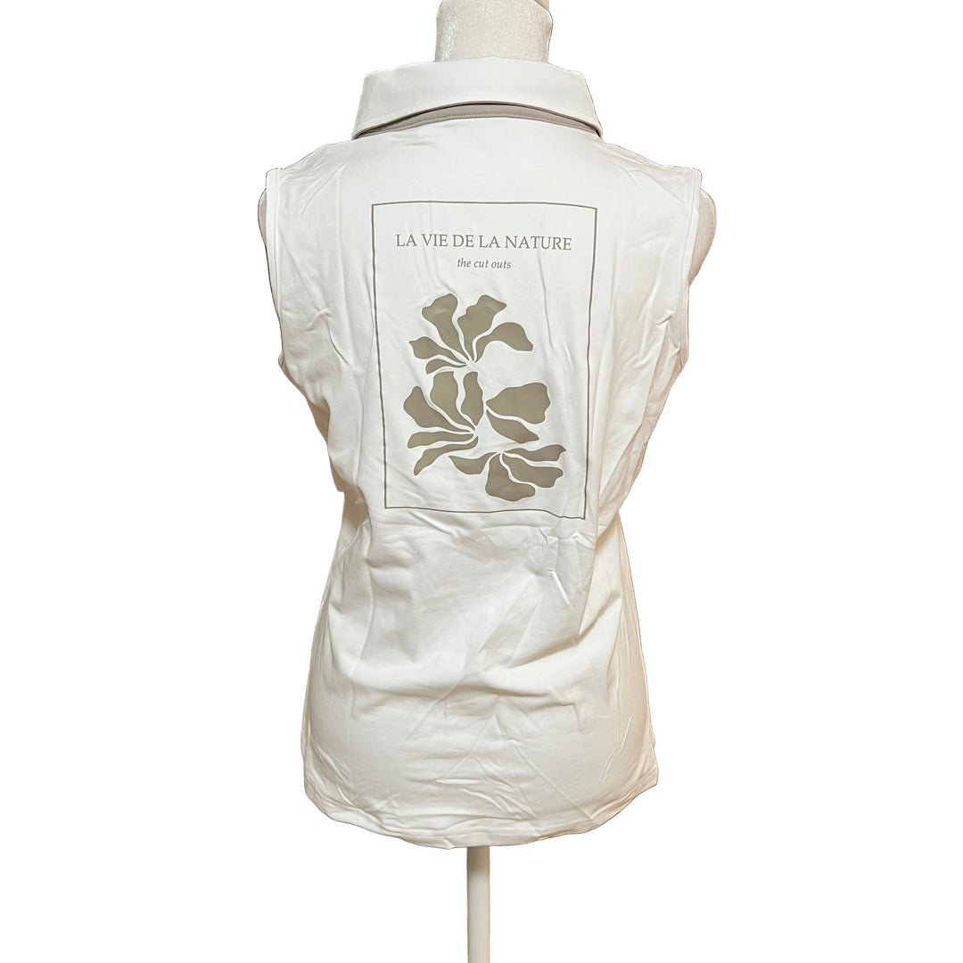 MDC Jersey Golf Polo - White/Light Taupe - Skorzie